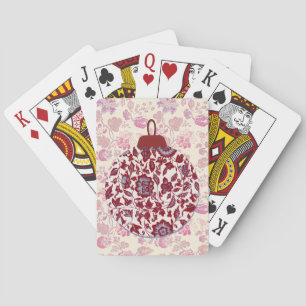 Weihnachtsferien Spielkarten in Rosa und Blau