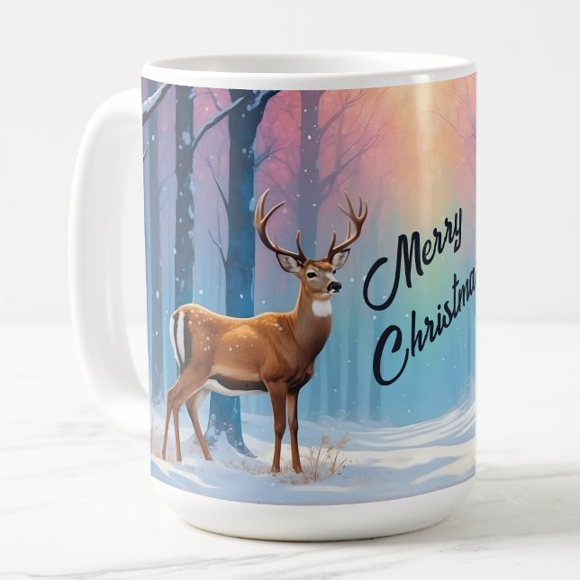 Weihnachtsferien-Tasse in einem Schneewald Kaffeetasse (Von Creator hochgeladen)