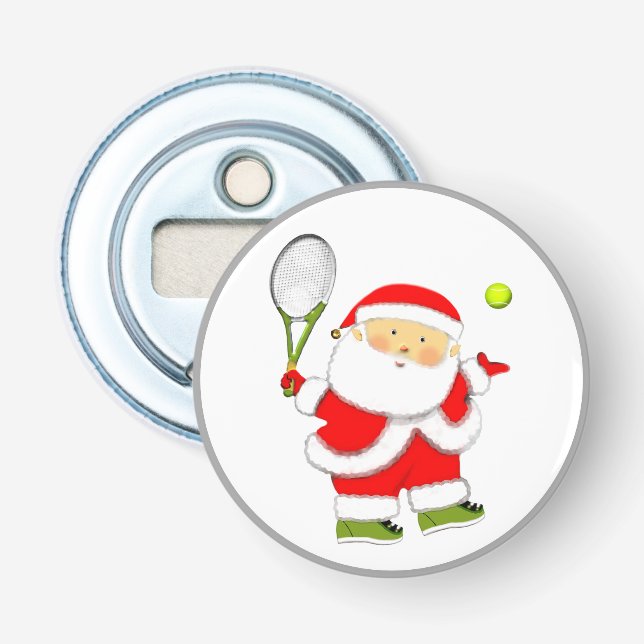 Weihnachtsferien Tennis Flaschenöffner (Vorderseite)