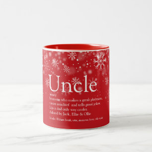 Weihnachtsferien Weltbester Onkel Definition Zweifarbige Tasse