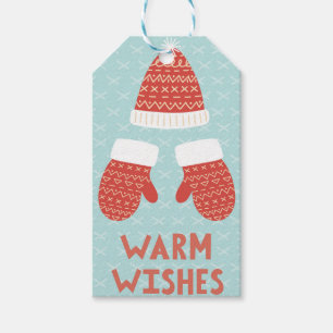 Weihnachtsferien Whimsical Winterliche Grüße Geschenkanhänger