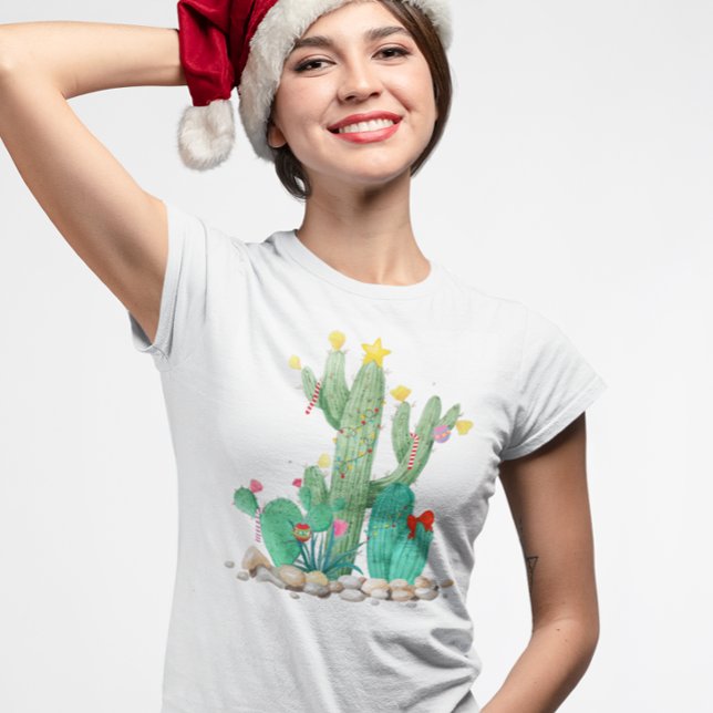 Weihnachtsferien Wüste Kakteen Cacti Südwesten T-Shirt (Von Creator hochgeladen)