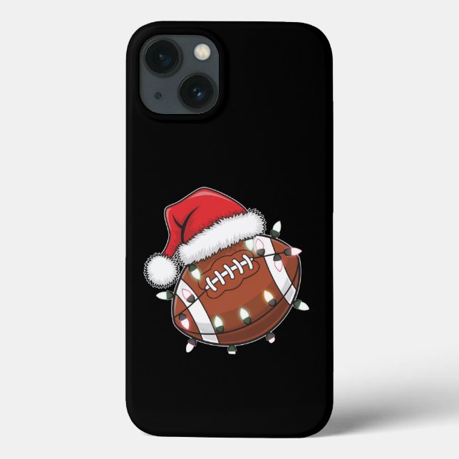 Weihnachtsfest American Football Lover Case-Mate iPhone Hülle (Rückseite)