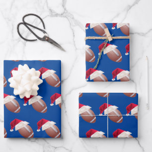 Weihnachtsfest American Football Sport Weihnachtsf Geschenkpapier Set
