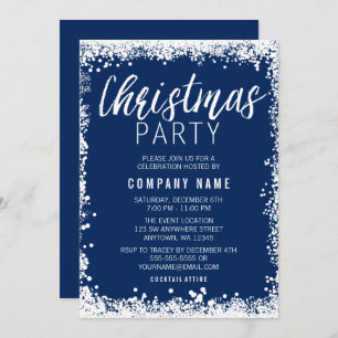 Weihnachtsfest an der weißen Schneeballgrenze - Pa Einladung