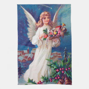 Weihnachtsfest Angel Holiday Geschirrtuch