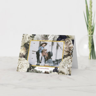 Weihnachtsfest Botanisches Foto Feiertagskarte