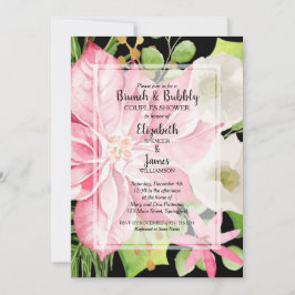 Weihnachtsfest Brunch und Brautpaare Dusche Einladung