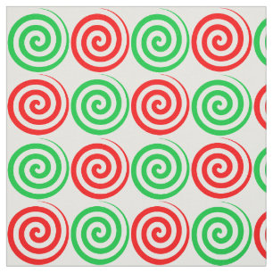 Weihnachtsfest Candy Spiral Wirbel Rot Grün Stoff