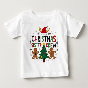 Weihnachtsfest Crew Lebkuchen Freunde Baby T-shirt
