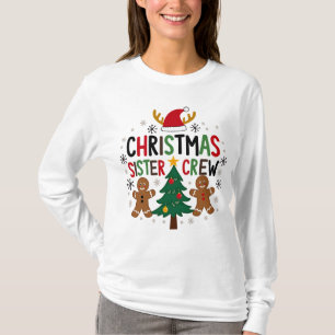 Weihnachtsfest Crew Lebkuchen Freunde T-Shirt