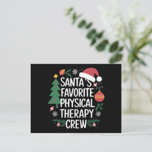 Weihnachtsfest der Lieblings-Physiotherapie-Mannsc Feiertagspostkarte