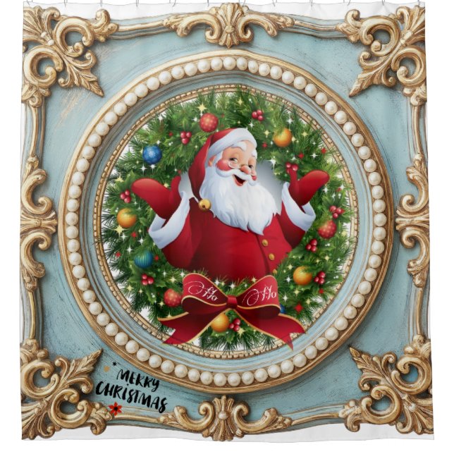 Weihnachtsfest  duschvorhang (Vorderseite)