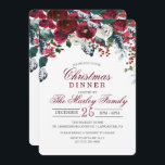Weihnachtsfest Feiertag Einladung<br><div class="desc">Burgundy Wine Marsala Morcote</div>