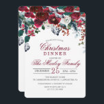 Weihnachtsfest Feiertag Einladung<br><div class="desc">Burgundy Wine Marsala Morcote</div>