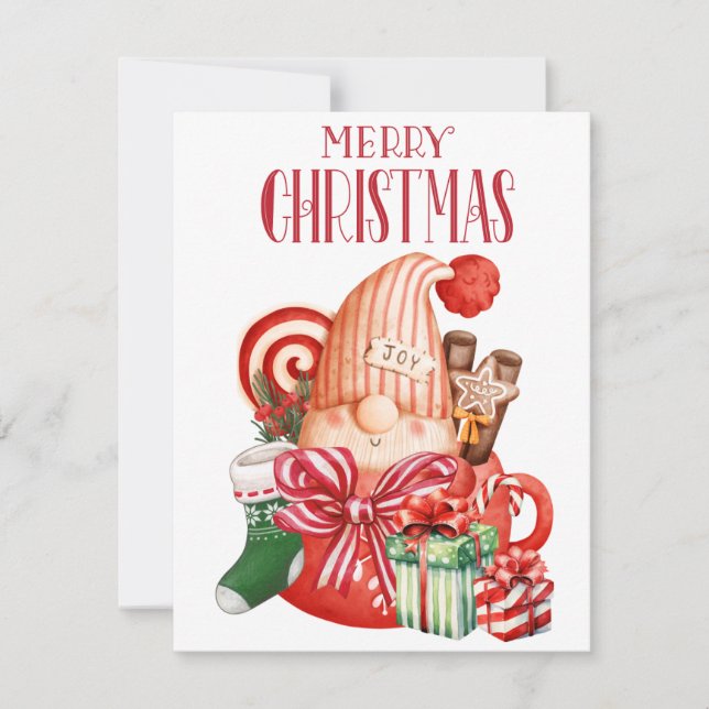 Weihnachtsfest Feiertagskarte (Vorderseite)