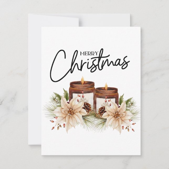 Weihnachtsfest Feiertagskarte (Vorderseite)