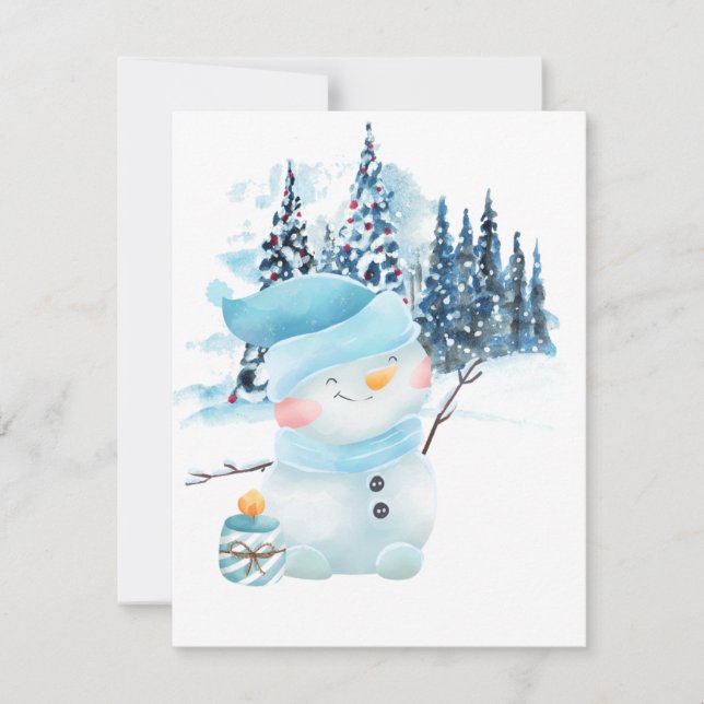 Weihnachtsfest Feiertagskarte (Vorderseite)