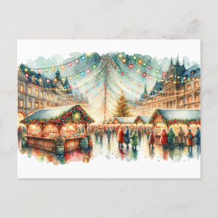Weihnachtsfest Feiertagspostkarte