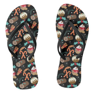 Weihnachtsfest-Feinschmecker Flip Flops