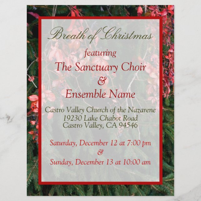 Weihnachtsfest Flyer (Vorne)