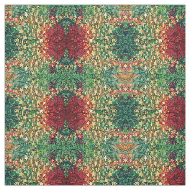 Weihnachtsfest | Gold Stars | ABSTRAKT Stoff (Muster)