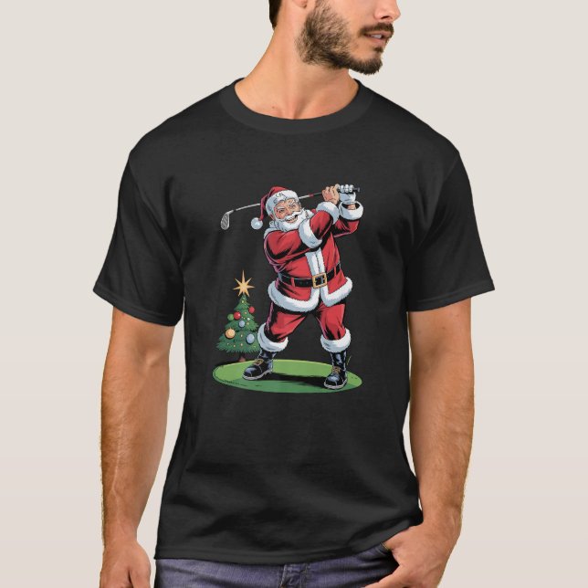 Weihnachtsfest Golf Funny Holiday Weihnachten Weih T-Shirt (Vorderseite)
