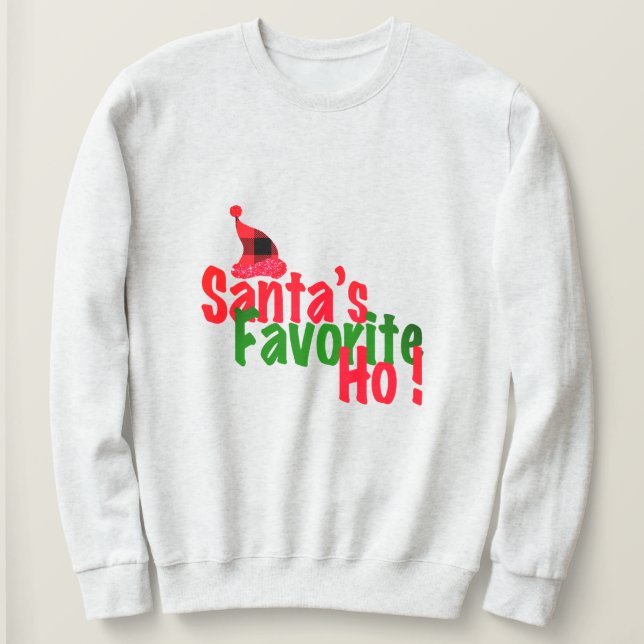 Weihnachtsfest-Ho-Spaß, Funny Christmas Design Sweatshirt (Design vorne)