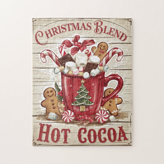 Weihnachtsfest - Hot Cocoa Puzzle (Vertikal)