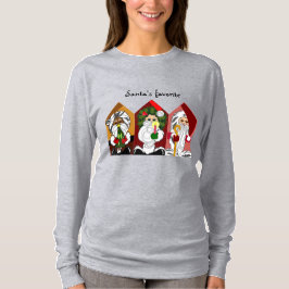 Weihnachtsfest im Cartoon individuell anpassbar T-Shirt