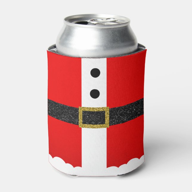 Weihnachtsfest im Glitzer Anzug Belt Dosenkühler (Kanne Vorderseite)