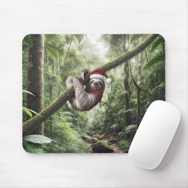 Weihnachtsfest im Regenwald Mousepad (Mit Mouse)