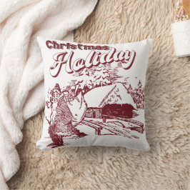 Weihnachtsfest im Vintage-Stil  Kissen