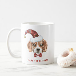 Weihnachtsfest im Wasserfarben Beagle Weihnachten Kaffeetasse