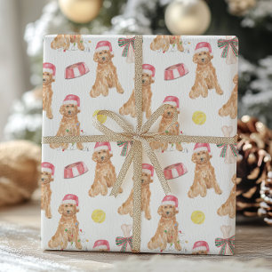 Weihnachtsfest im Wasserfarben Geschenkpapier
