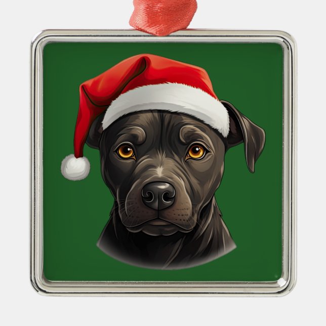 Weihnachtsfest im Wasserfarbenfrost Ornament Aus Metall (Vorne)