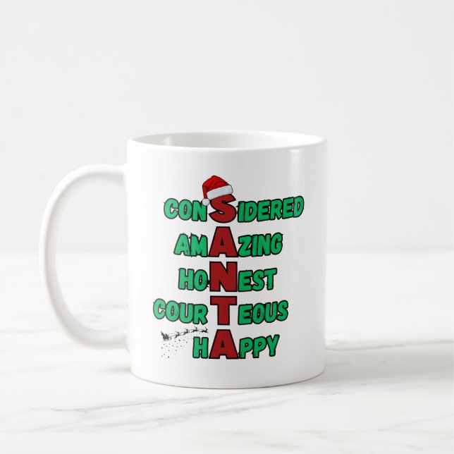 Weihnachtsfest im Weihnachtsmann Mer Kaffeetasse (Links)