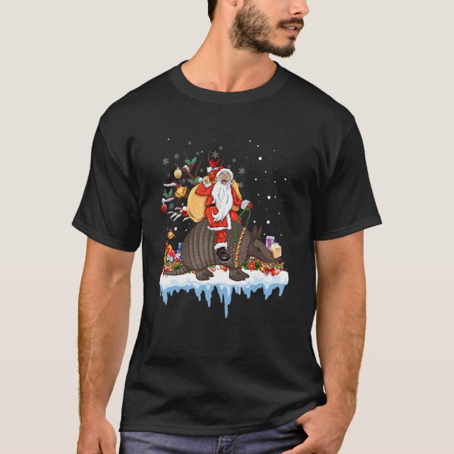 Weihnachtsfest in Armadillo Weihnachten für Männer T-Shirt (Vorderseite)