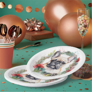 Weihnachtsfest-Jungfrau Pappteller
