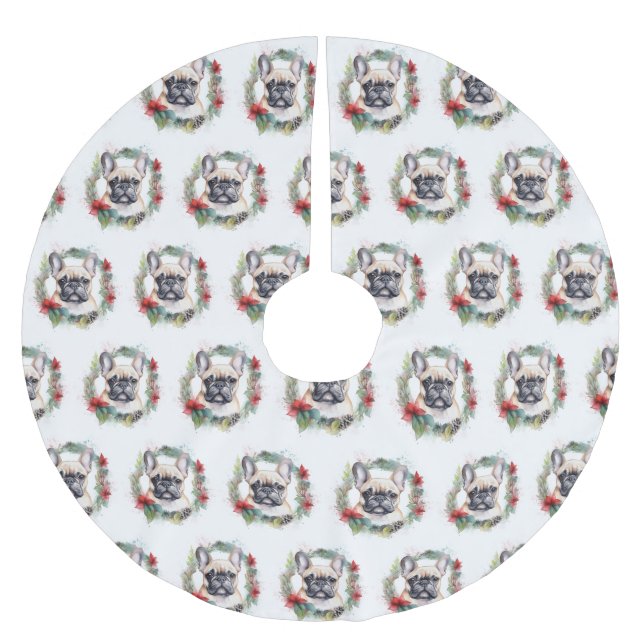 Weihnachtsfest-Jungfrau Polyester Weihnachtsbaumdecke (Vorderseite)