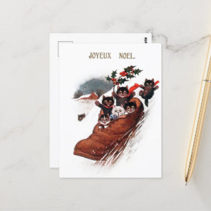 Weihnachtsfest Katzen Feiertag Postkarte