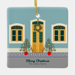 Weihnachtsfest Keramikornament