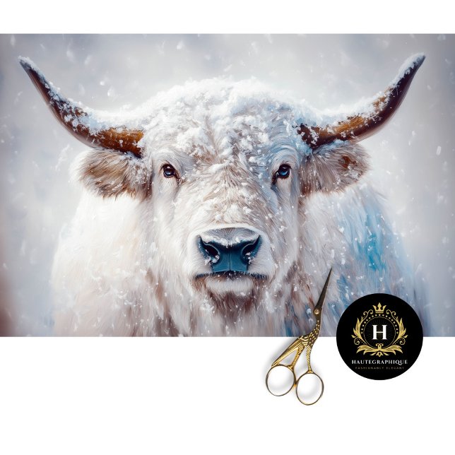 Weihnachtsfest Kuh Buffalo Decoupage Seidenpapier (Von Creator hochgeladen)