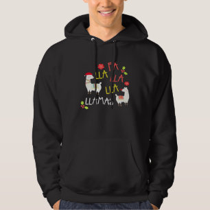 Weihnachtsfest La Llama Gesang Niedlich Hoodie