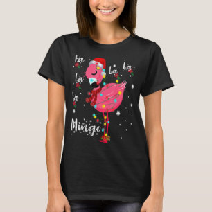 Weihnachtsfest La Mingo Flamingo Niedlich Flamingo T-Shirt
