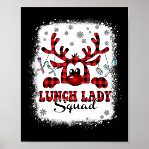 Weihnachtsfest Lady Squad Reinder Buffalo Kariert  Poster