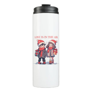 Weihnachtsfest - Liebe ist in der Luft Thermosbecher