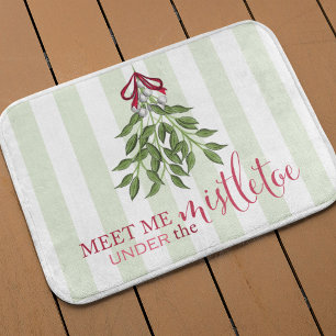 Weihnachtsfest Merry Mistletoe Whimsical Fun Badematte