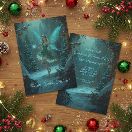 Weihnachtsfest mit einem Park des Zaubertages Einladung