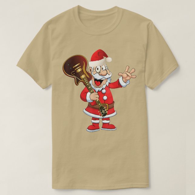 Weihnachtsfest mit Gitarre, lustige Lieben X T-Shirt (Design vorne)
